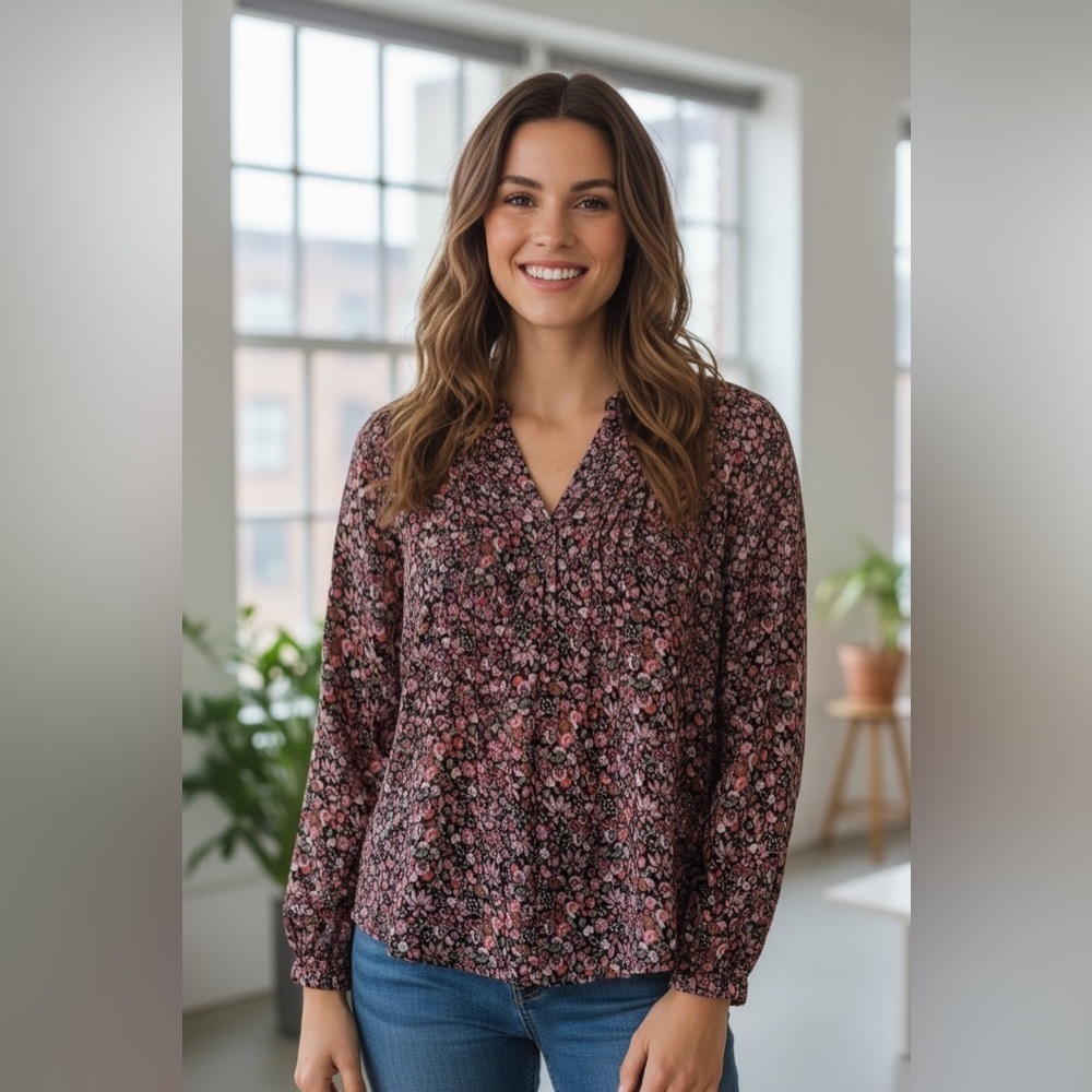 Anthropologie Maeve Floral Blouse